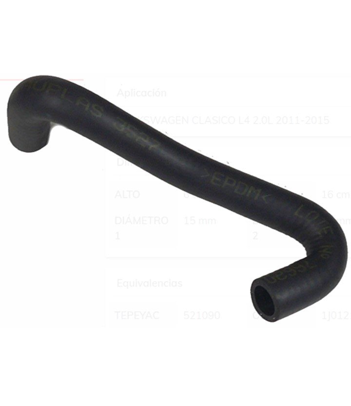Vw Clasico 2.0L 2011-2015 Golf A4 2.0L 2001-2007 Jetta A4 2.0L 1999-2010 Refrigeracion Tee A Tubo