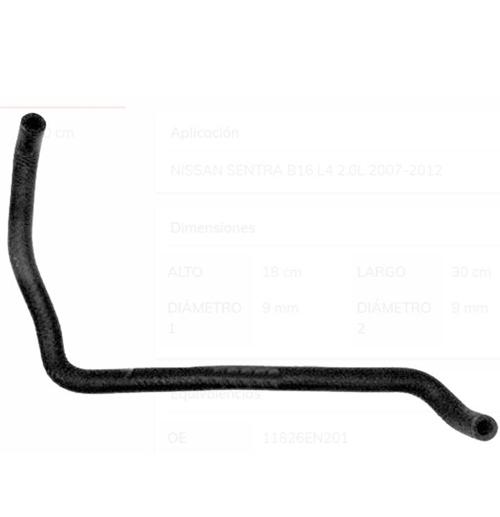Nissan Sentra B16 2.0L 2007-2012 Nissan Tiida 1.8L 2007-2017