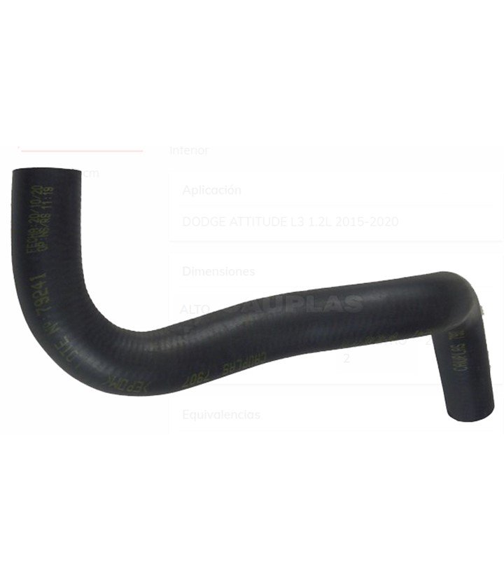 Dodge Attitude 1.2L 2015-2019 Mitsubishi Mirage 1.2L 2019-2020 Mitsubishi Mirage G4 1.2L 2019-2020 Radiador Inferior