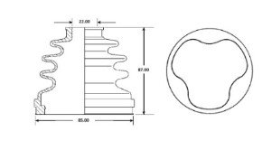 Cubre Polvo Lado Caja Tripoide Cube 2009-2013 Sentra | E962358