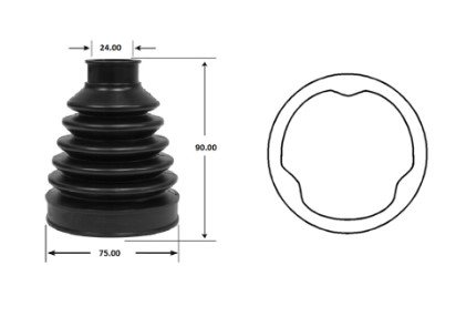 Cubre Polvo Lado Caja Chevrolet Sonic 1.8 2012-2013 Aut. Sonic 2013 Aut. Sonic 1.4 2014-2018Std. | E962496